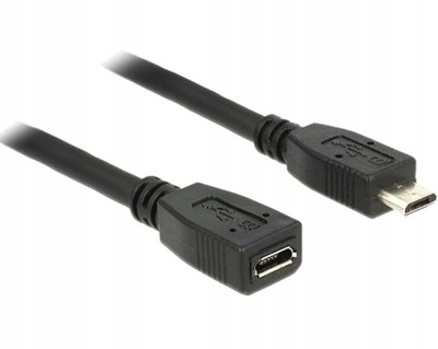 Kabel Micro USB - Micro USB 2.0 Przedłużacz 1m