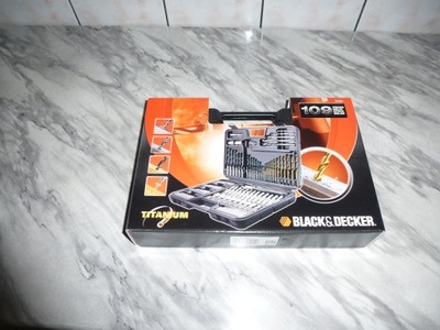 Zestaw Wierteł i Bitów Black&Decker , 109 szt