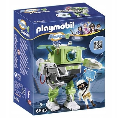 Playmobil Super 4 6693 Cleano Robot