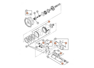 USZCZELNIENIA MOTORU OBROTU JCB JS145 20/951760 