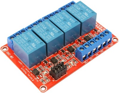 Przekaźnik 4 Kanałowy Wysoki/Niski H/L 5V Arduino