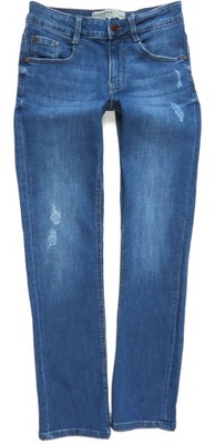 C&A spodnie damskie jeansy proste STRAIGHT przetarcia 34/36
