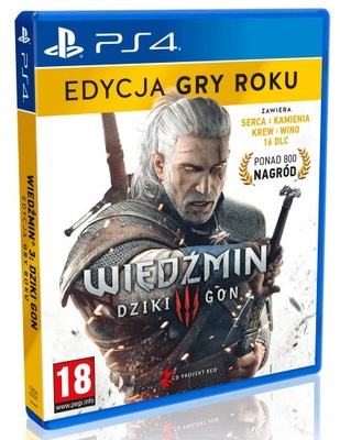 WIEDŹMIN III 3 DZIKI GON GOTY PS4 POLSKA OKŁADKA