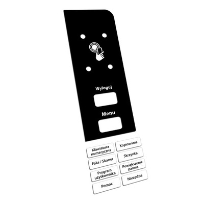 Konica Minolta Bizhub C227/287 Naklejka na panel