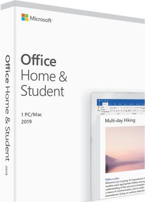 Microsoft Office 2019 Home Student 1PC licencja wieczysta BOX z płyta CD