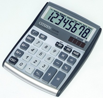 Kalkulator biurowy CITIZEN CDC-80 WB, 8-cyfrowy