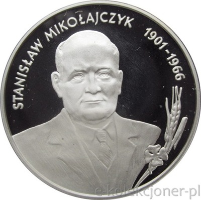 10 ZŁOTYCH 1996 - STANISŁAW MIKOŁAJCZYK -MENNICZA