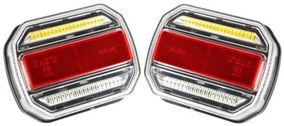 Лампа задняя комбинированная led динамический поворотник пара фото №1