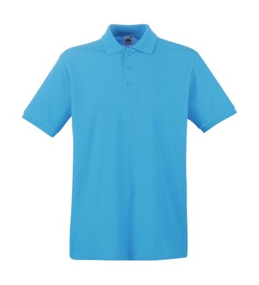 KOSZULKA PREMIUM POLO 180g - FRUIT azure blue L