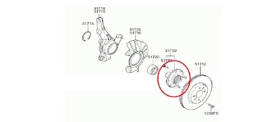 Ступиця колесо підшипник перед передні kia rio stonic 2016-2020 nowe oem фото №1