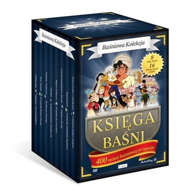 BAŚNIOWA KOLEKCJA * 16 BAJEK * ZESTAW 8 NOWYCH DVD