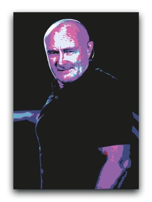 PHIL COLLINS - OBRAZ 80x60 canvas plakat Genesis