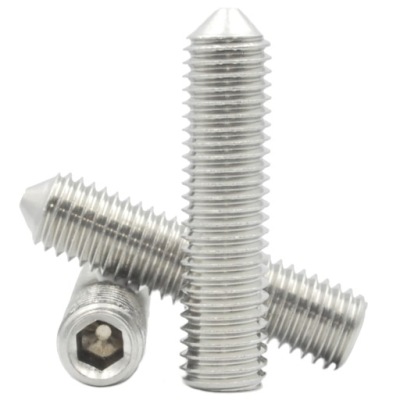 M6x6 Wkręt Dociskowy Stożek Nierdzewny Robacze 10SZT