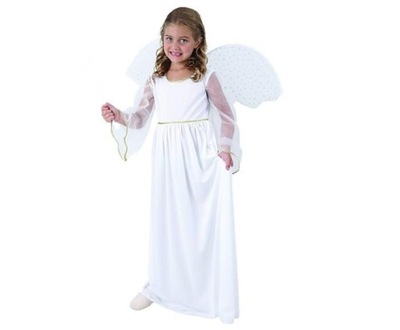 Sukienka skrzydła strój przebranie kostium anioła aniołka Jasełka 120/130