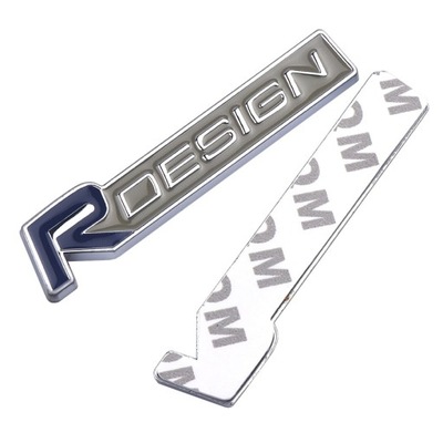 EMBLEMA LOGO ŽENKLELIS VOLVO R-DESIGN - CIEMNO GR 