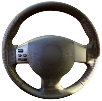 COVER ON STEERING WHEEL NISSAN NOTE I E11 LEATHER  