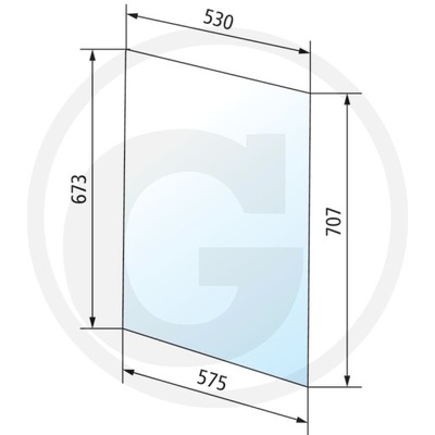 VENTANAS DE PUERTA SUPERIOR DERECHA I IZQUIERDA CASE IH FORD 520591  