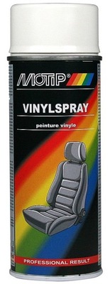 MOTIP Spray farba lakier skóry vinyl Biała 400ml