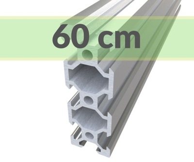 aluminiowy profil konstrukcyjny 20x60 T6 - 60 cm