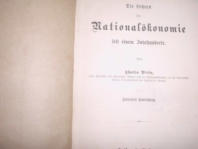 Perin Die Lehren der Nationalokonomie 1882