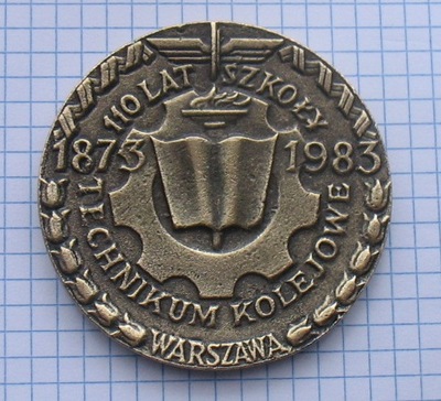 medal 110 lat Technikum Kolejowe