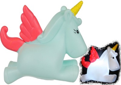 LAMPKA NOCNA JEDNOROŻEC UNICORN 17CM E0752 EMAJ