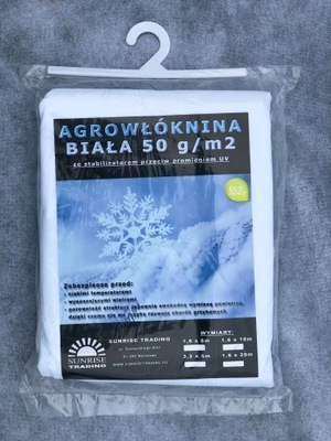 Agrowłóknina 50g biała 1,6x20m ZIMOWA gruba UV