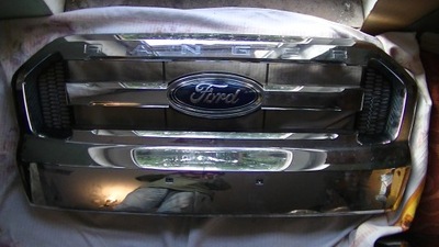 REJILLA DEFLECTOR REJILLA DE RADIADOR FORD RANGER 2015 2016 CROMO  