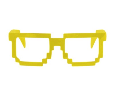Okulary Piksele, żółte