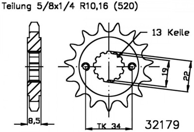 PINION GEAR FRONT KTM DUKE 390 ABS 13-19 NEW CONDITION - milautoparts-fr.ukrlive.com