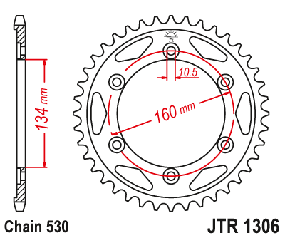 KRUMPLIARATIS GALINĖ JT 42Z 530 HONDA CBR900 RR 00-16 