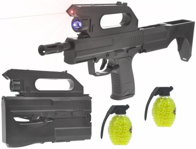 PISTOLET KARABIN NA KULKI LASER LATARKA GRANAT TR