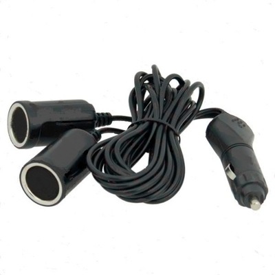 Rozgałęziacz przedłużacz разъём прикуривателя 2x2m фото №1