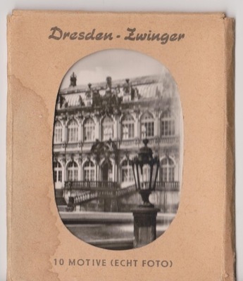 DREZNO -ZWINGER ZESTAW 10 POCZTÓWEK MINIATUREK