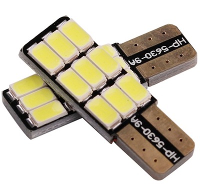 W5W 9 DIODO LUMINOSO LED 5630 T10 CANBUS CAN BUS LATERAL SMD  