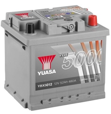 АККУМУЛЯТОР YUASA 5000 YBX5012 54AH 500A P+