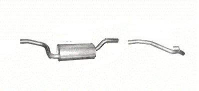 Гасник+ труба ford focus 2 mk2 poj.1,4+1,6 hbatchback фото №1