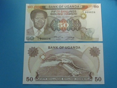 Uganda Banknot 50 Shilings 1985 UNC P-20
