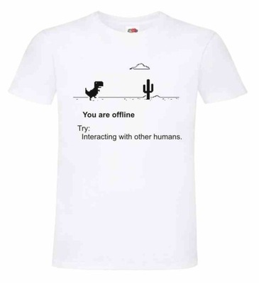 You are offline, google , T-shirt, koszulka,