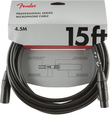 FENDER Kabel mikrofonowy 4,5m XLR-XLR