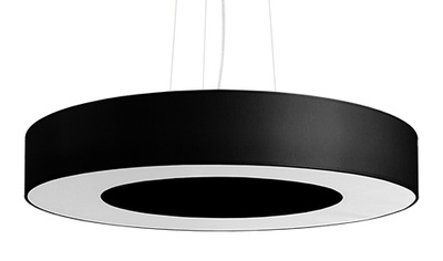 Lampa Wisząca SATURNO 50 SLIM Czarny Abażur LED