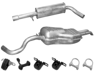 Seat toledo ii 1.8 92 kw dwa глушители + max набор фото №1