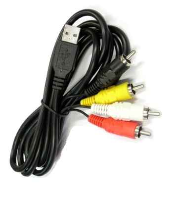 Kabel wtyk USB - 4x wtyk RCA cinch 1,8m (4849)