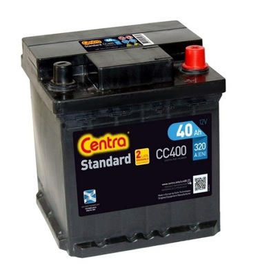 BATERÍA CENTRA ESTÁNDAR CC400 12V 40AH 320A  