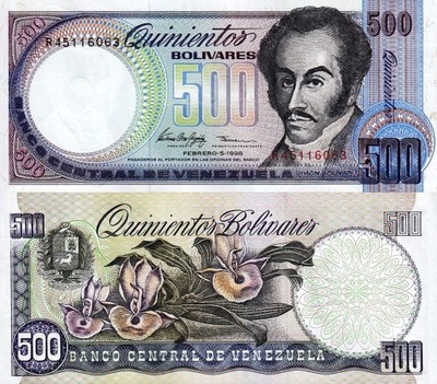 # WENEZUELA - 500 BOLIVARES - 1998 - P67f - UNC