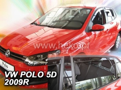 DEFLECTORES VOLKSWAGEN VW POLO MK5 2009-2017 DELANTERO+TRASERO  