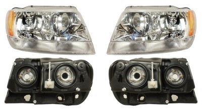 Фары лампы jeep grand cherokee 99-05 europa фото №1