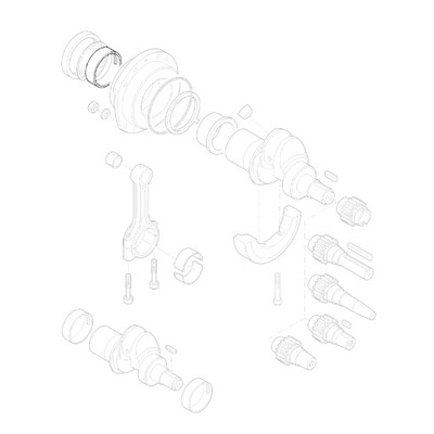 HATZ 04006800 ĮVORĖ PAGRINDINĖ VELENO STD 1D80 1D81 