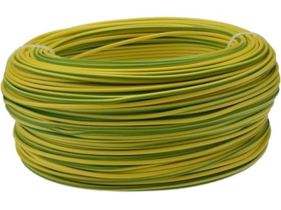 Przewód linka kabel LgY 6mm żółto-zielony 100m