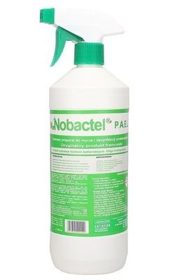 Dezynfekcja Nobactel 1l usuwa wirusy i bakterie